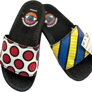 Adidas x Craig & Karl collab + Adilette Boost + PrimeGreen 2 pair - size 5 & 6